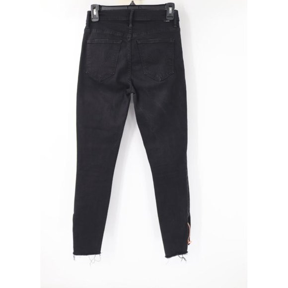 Mother jeans Women's 26 The Stunner Double Zip Ankle step fray not guilty black - Picture 6 of 15